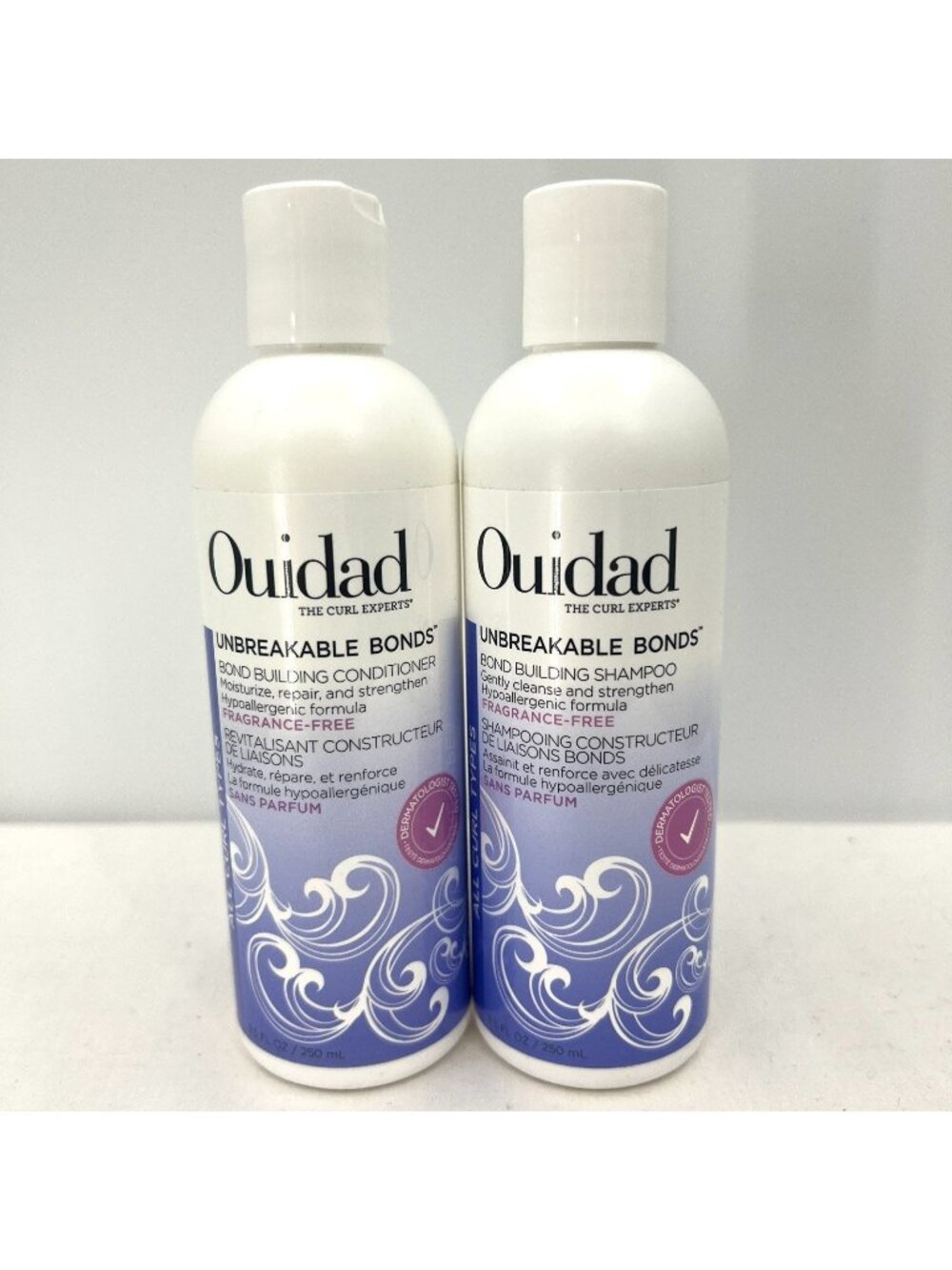 Ouidad Unbreakable Bonds Bond Building Shampoo & Conditioner Curl 8.5oz Set